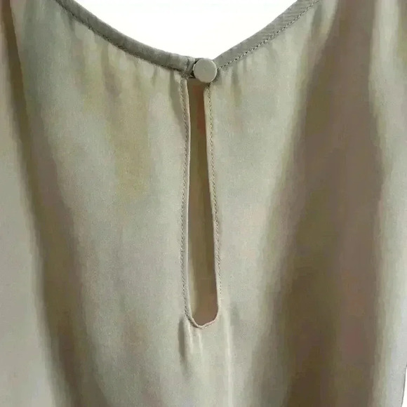 ALICE & OLIVIA EMPLOYED SILK BLOUSE SHEER SLEEVES Size Small - Picture 2 of 12